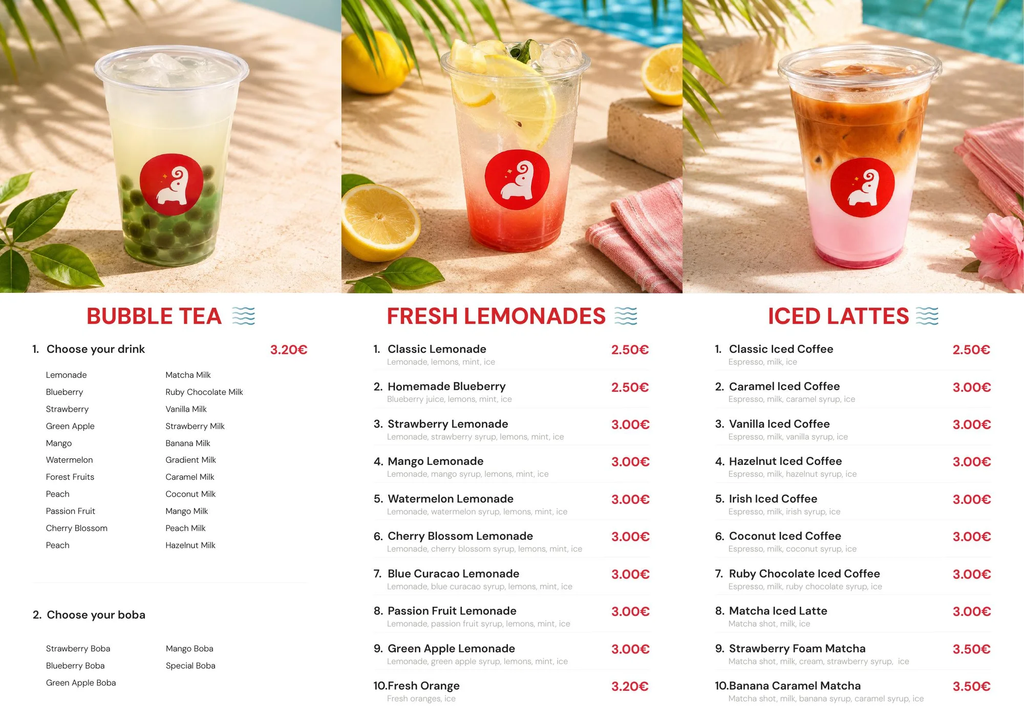 Tai Sweets menu, Page 2
