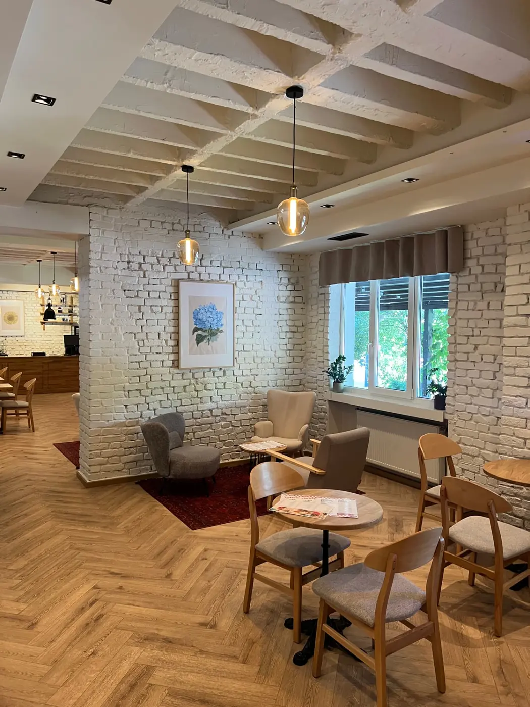 Cosy seating inside Tai Sweets Prishtina Square